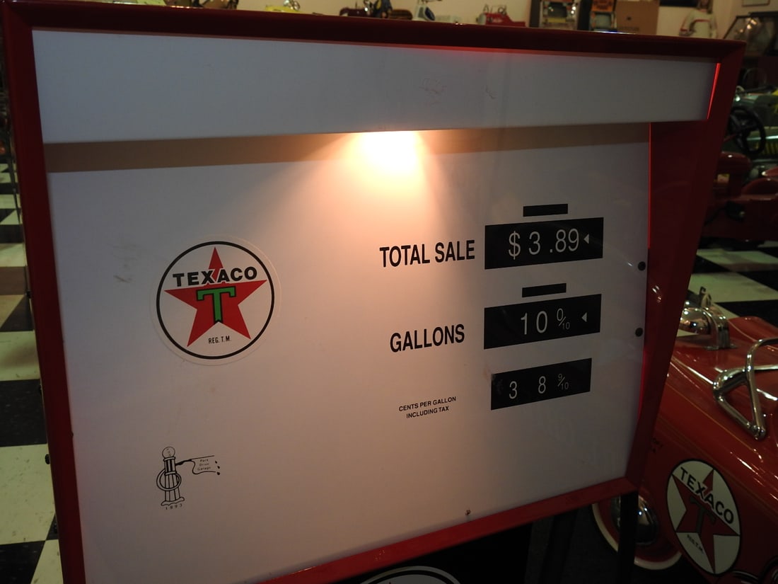 Texaco Reproduction Gas Pump Display - 4