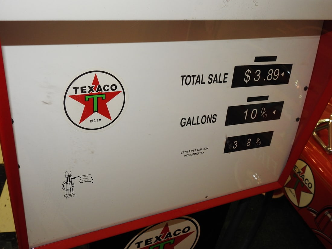 Texaco Reproduction Gas Pump Display - 6