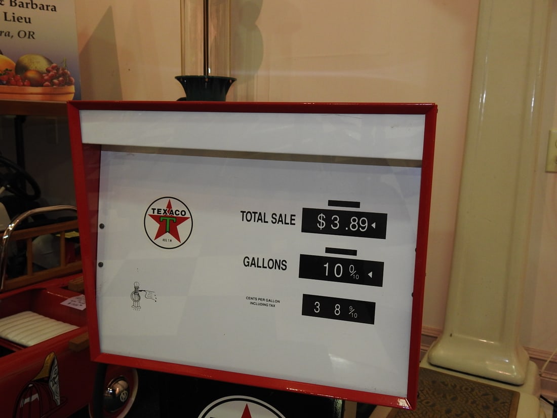 Texaco Reproduction Gas Pump Display - 7