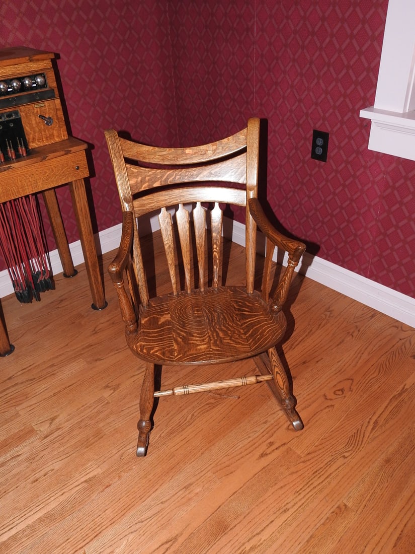 Antique Wooden Rocking Chair - 2