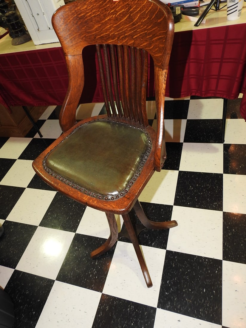 Sturgis-Style Antique Operator Posture Chair - 3