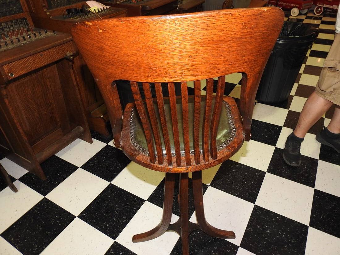 Sturgis-Style Antique Operator Posture Chair - 4