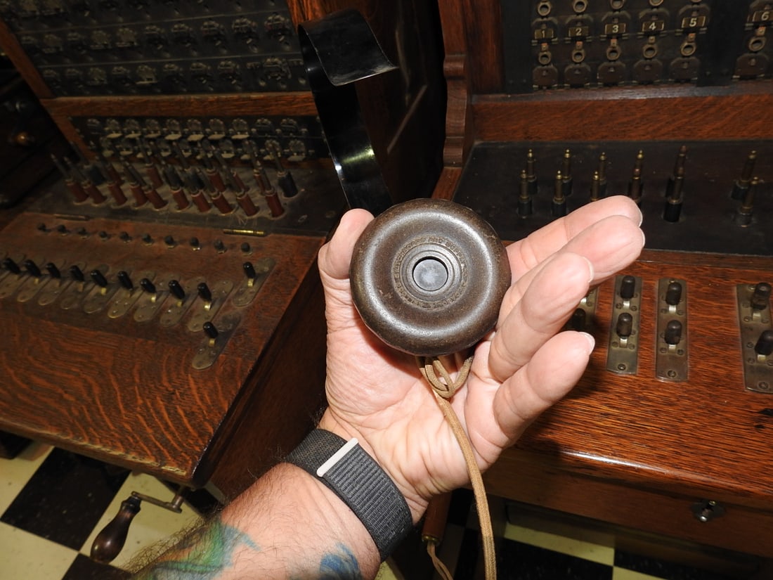 Kellogg 100-Line Oak Telephone Switchboard - 5
