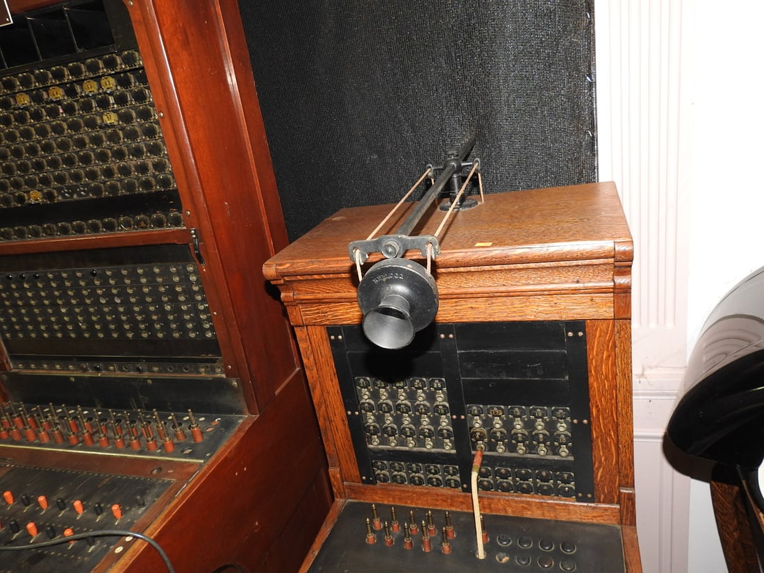 Antique Wooden Telephone Switchboard - 6
