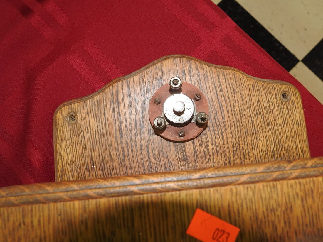 Marshall-Wells Co. Oak Desk Telephone - 5
