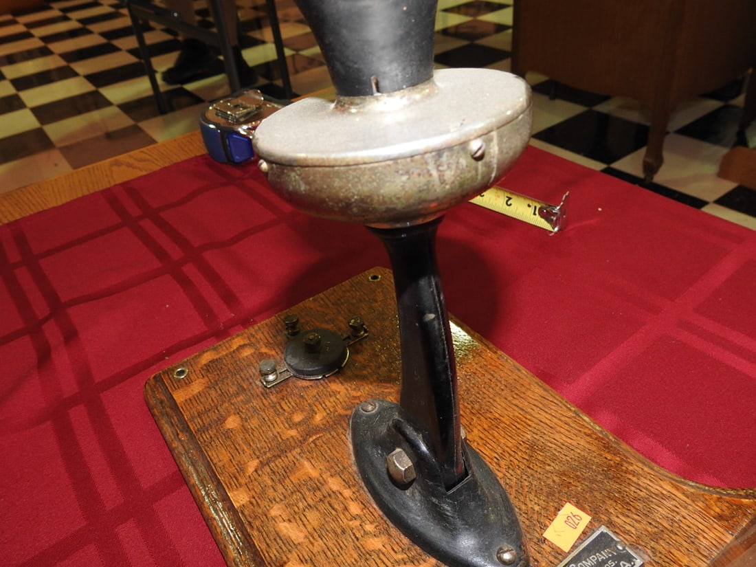 The Votey-Berger Co. Oak Desk Telephone - 8