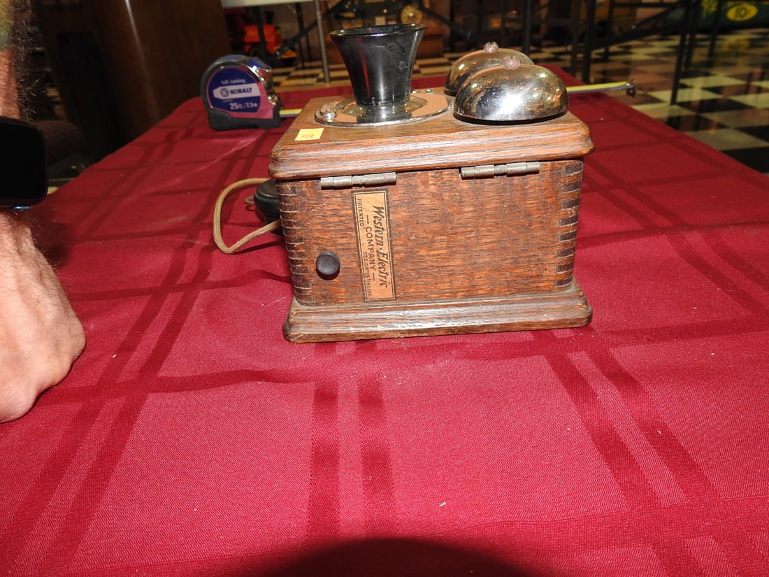 Western Electric Oak Wall Telephone - 3