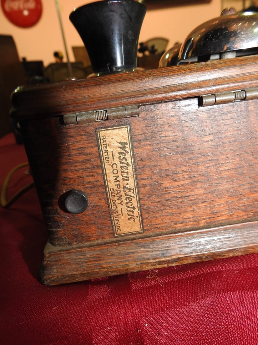 Western Electric Oak Wall Telephone - 4
