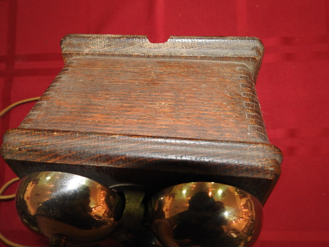 Western Electric Oak Wall Telephone - 5
