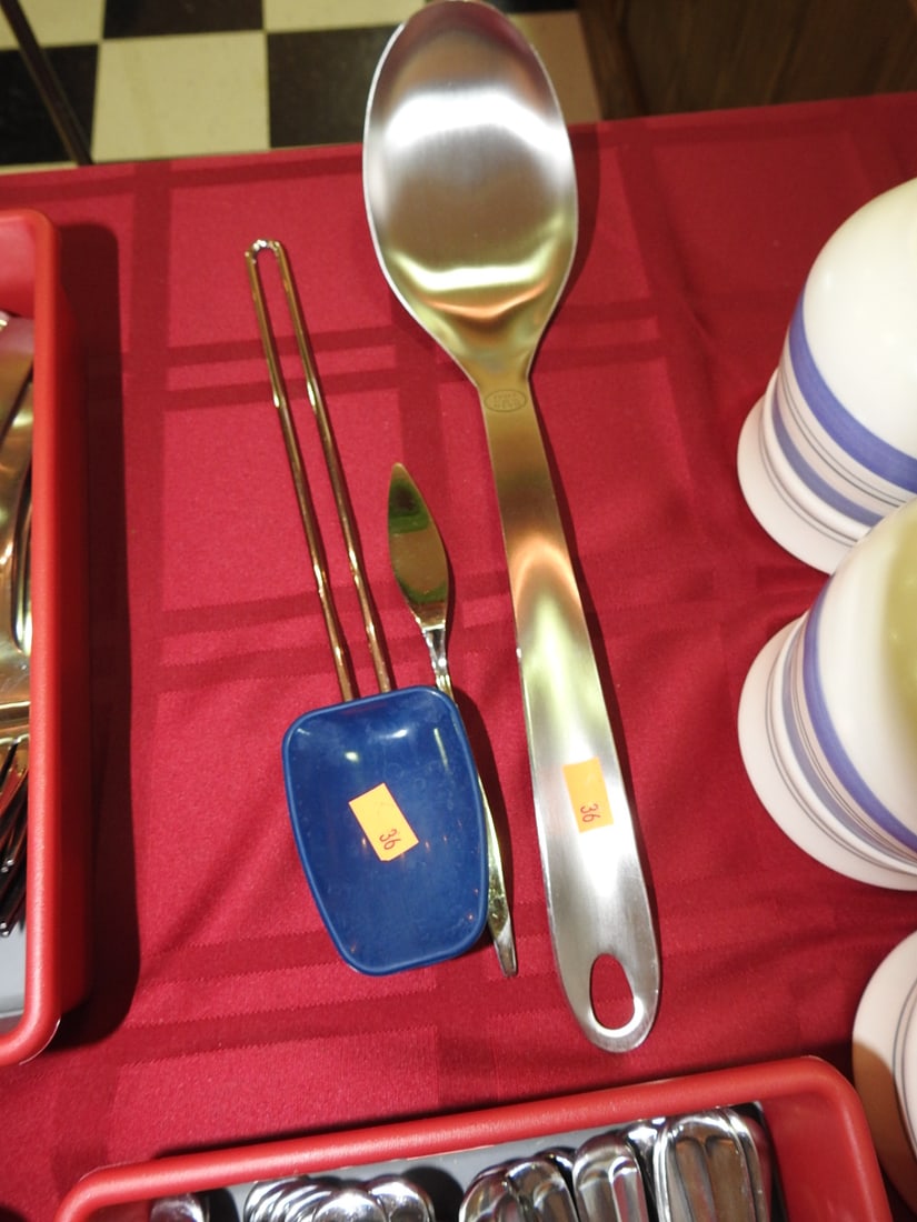Mixed Dinnerware and Flatware Lot with Pfaltzgraff Mugs - 3