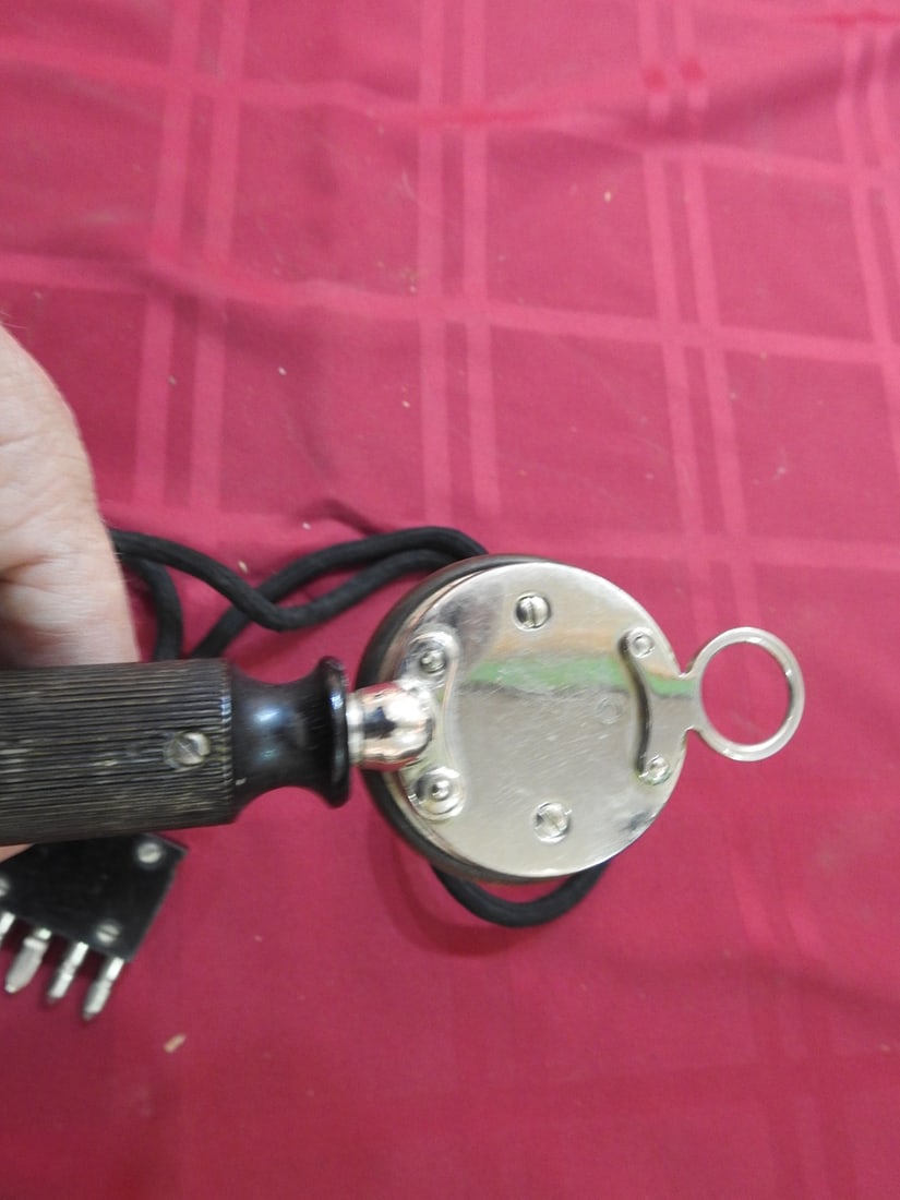 Antique Telephone Receiver and Cord Assembly - 6