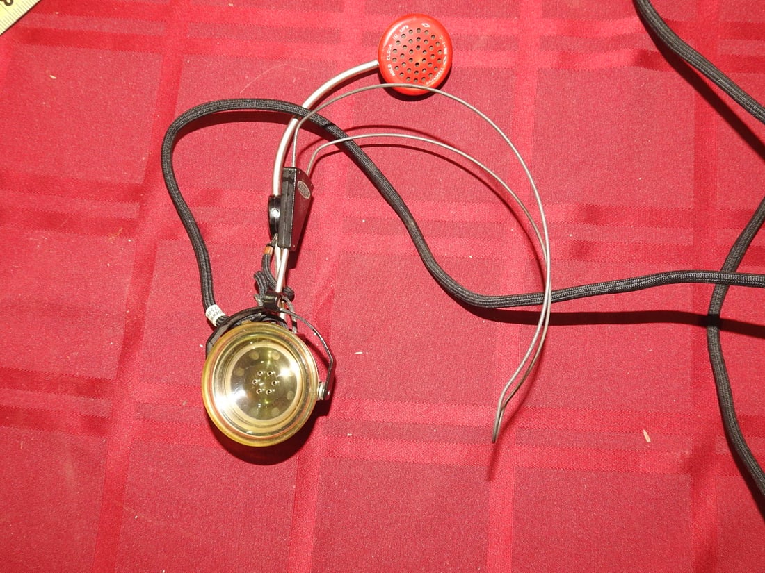 Early Telephone Operator Headset and Cord Parts - 2