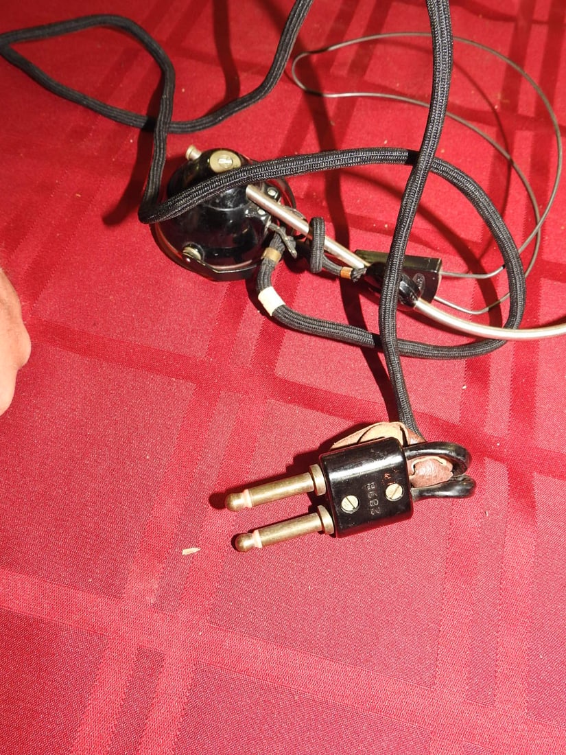 Early Telephone Operator Headset and Cord Parts - 5