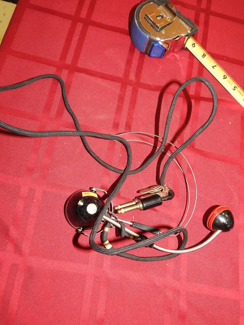 Early Telephone Operator Headset and Cord Parts - 6