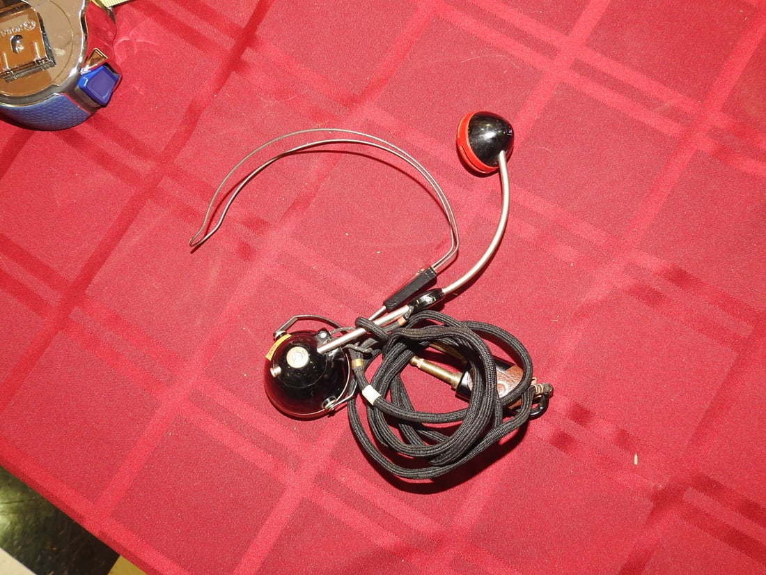 Early Telephone Operator Headset and Cord Parts - 7