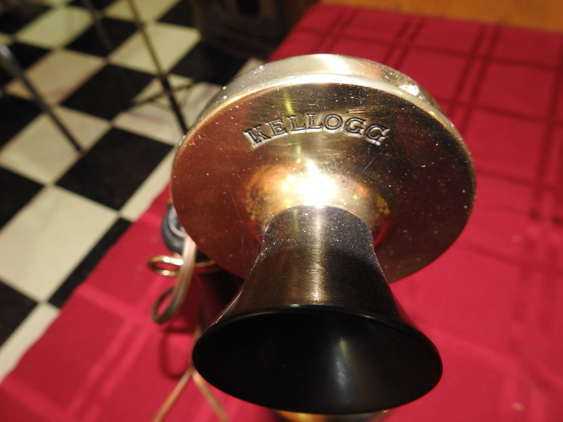 Kellogg Brass Candlestick Telephone - 4