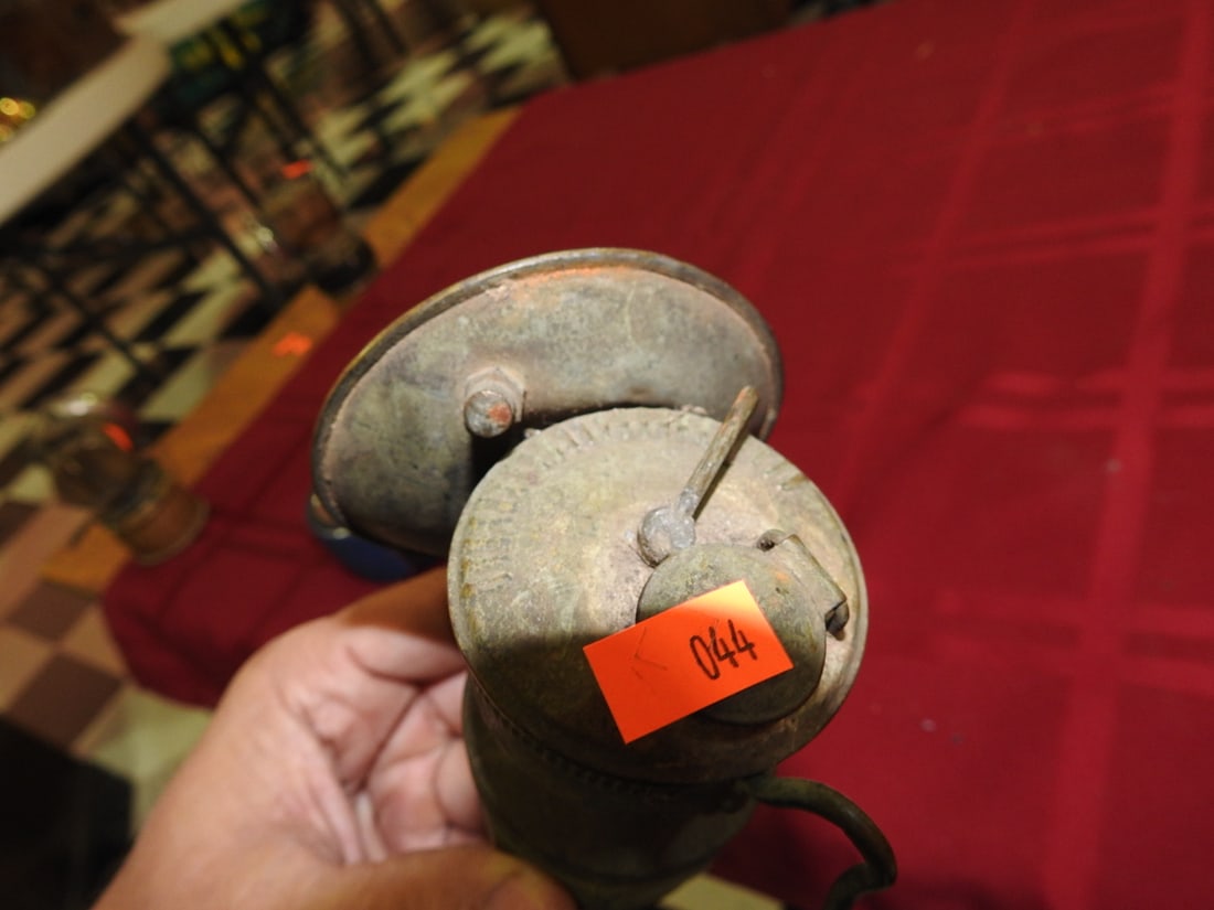 Small Antique Carbide Lamp - 5