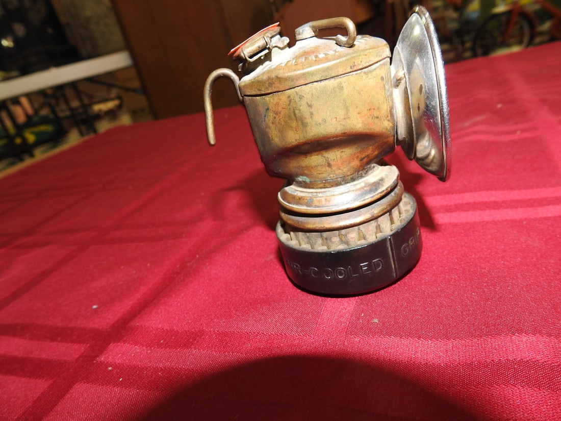 Antique Brass Carbide Lamp - 3