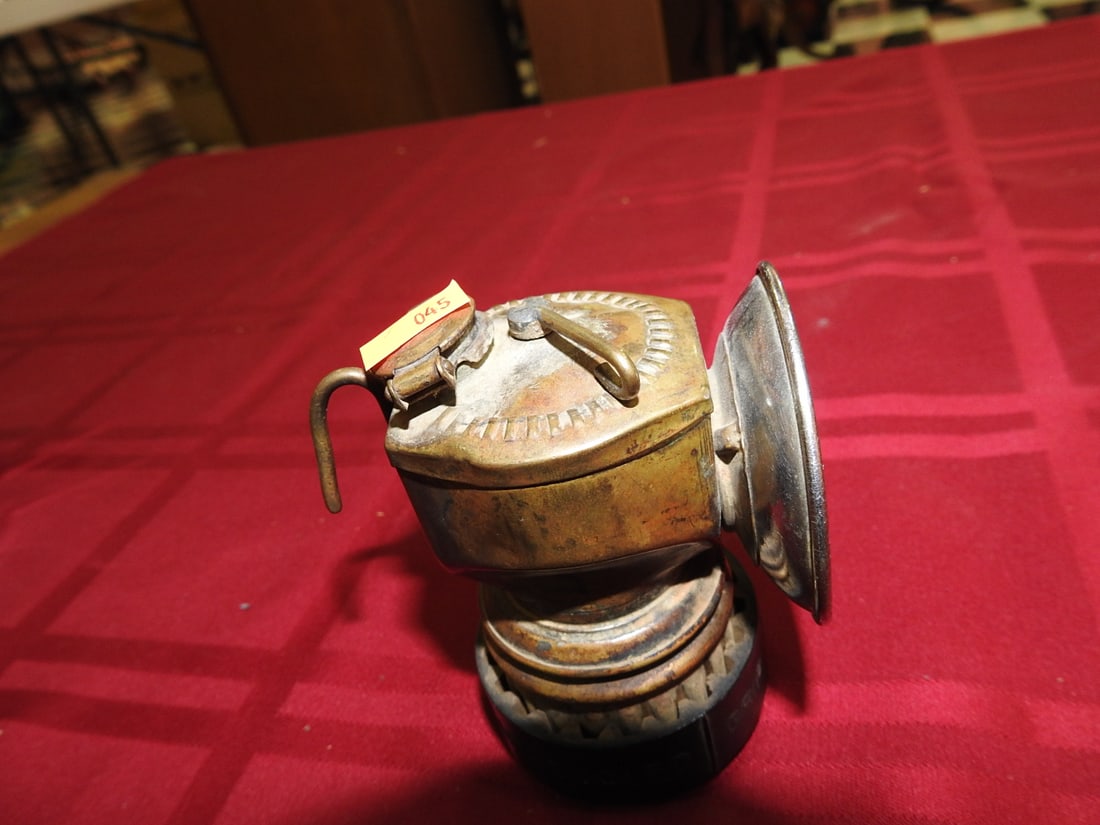 Antique Brass Carbide Lamp - 5