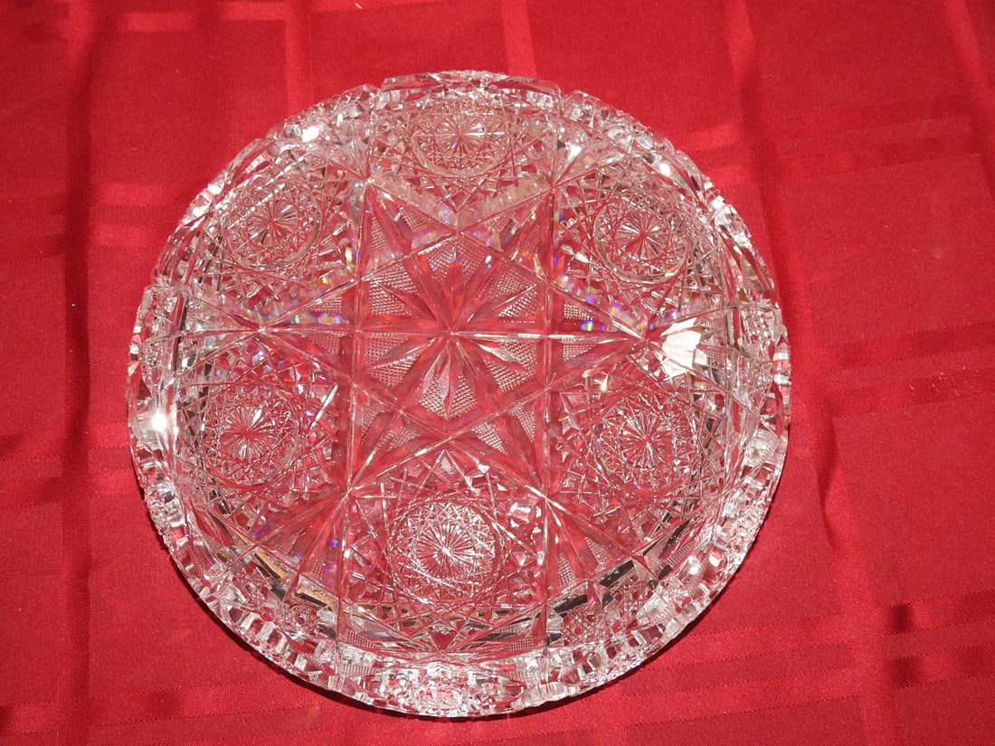 ABP Cut Crystal Round Serving Plate - 3
