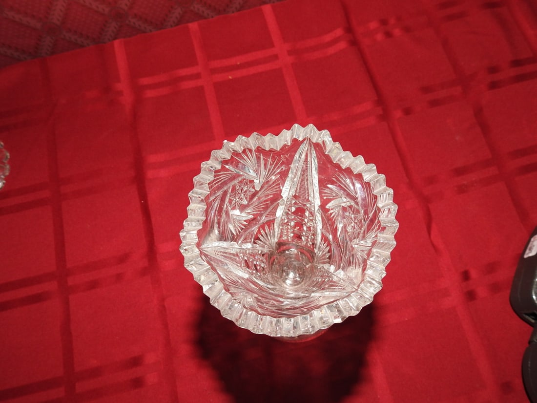 ABP Cut Crystal Trumpet Vase - 3