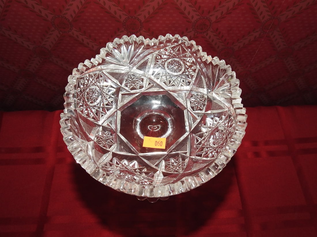 ABP Cut Crystal Handled Basket / Centerpiece - 4