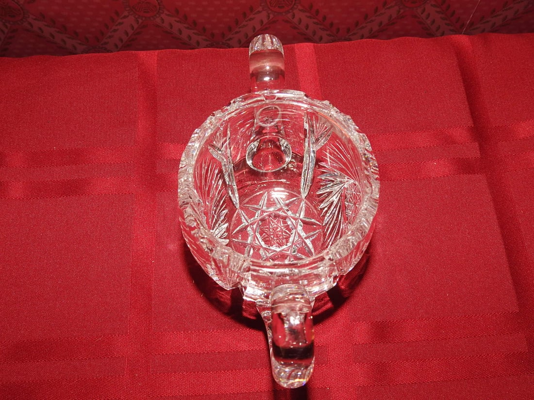 Cut Crystal Double-Handled Sugar Bowl Body, No Lid - 2