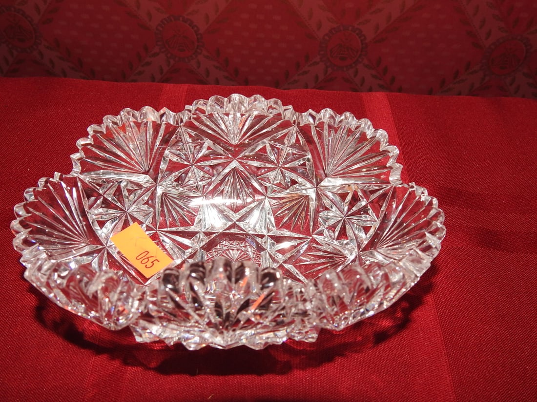Cut Crystal Covered Butter Dish Base Only (1 of 5)