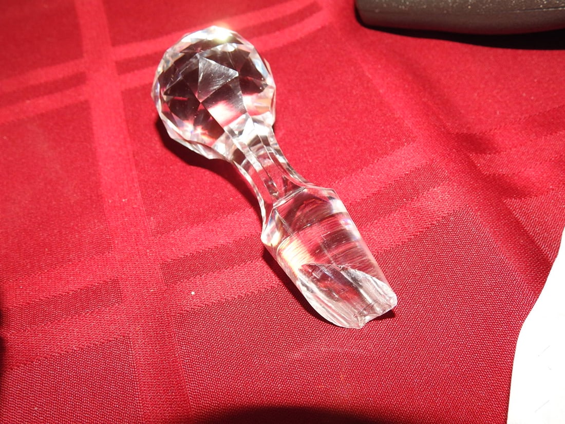 Cut Crystal Decanter with Cordial Glass - 7