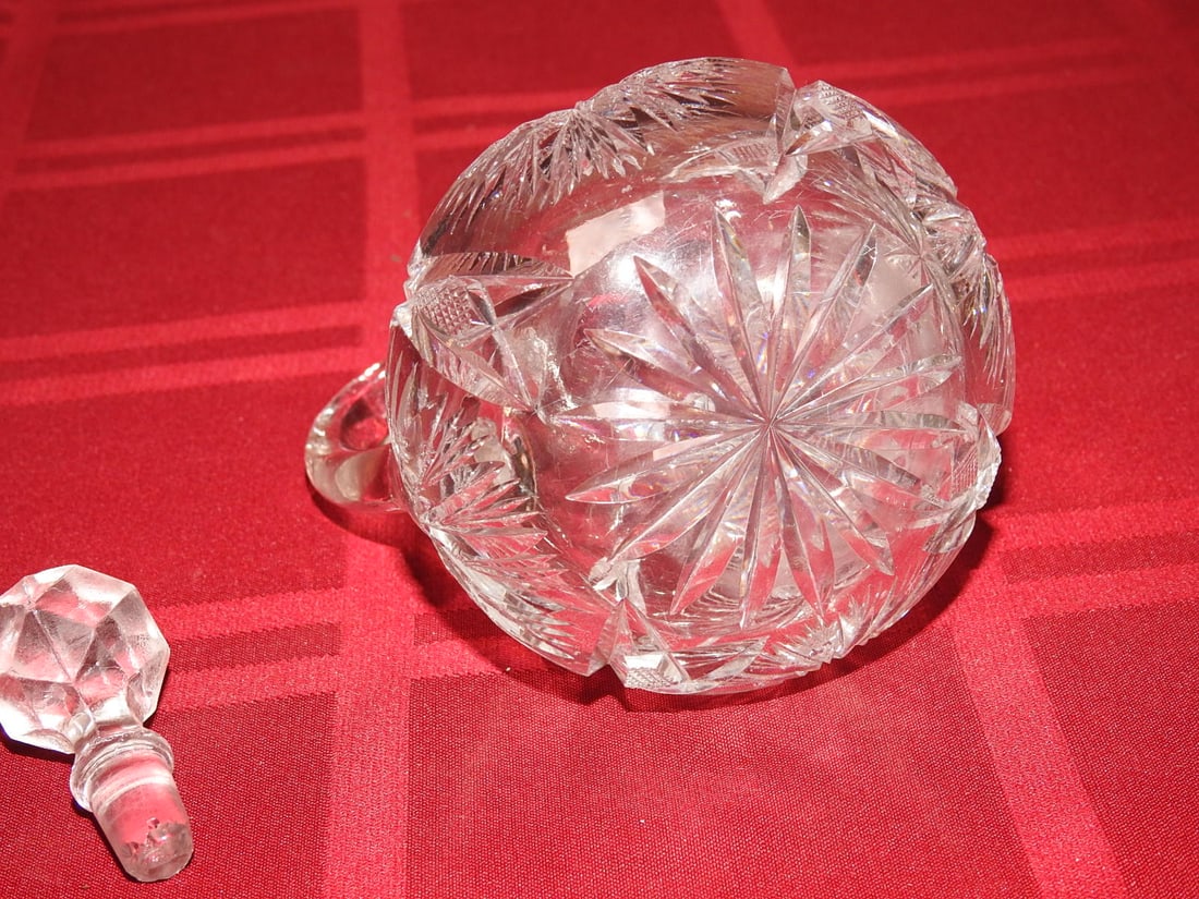 Cut Crystal Cruet with Stopper - 3