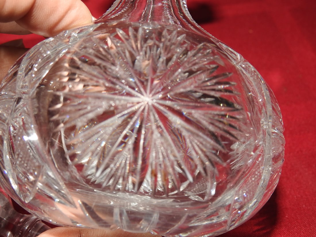 Cut Crystal Cruet with Stopper - 4