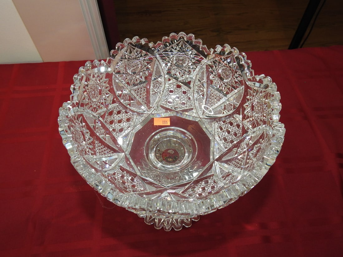 ABP Cut Glass Pedestal Compote, Russian-Style - 2