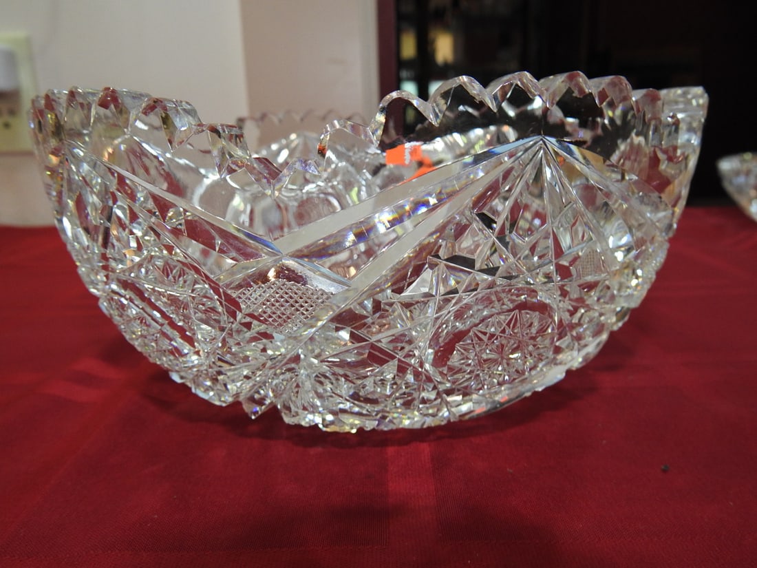 ABP Cut Glass Deep Serving Bowl - 2