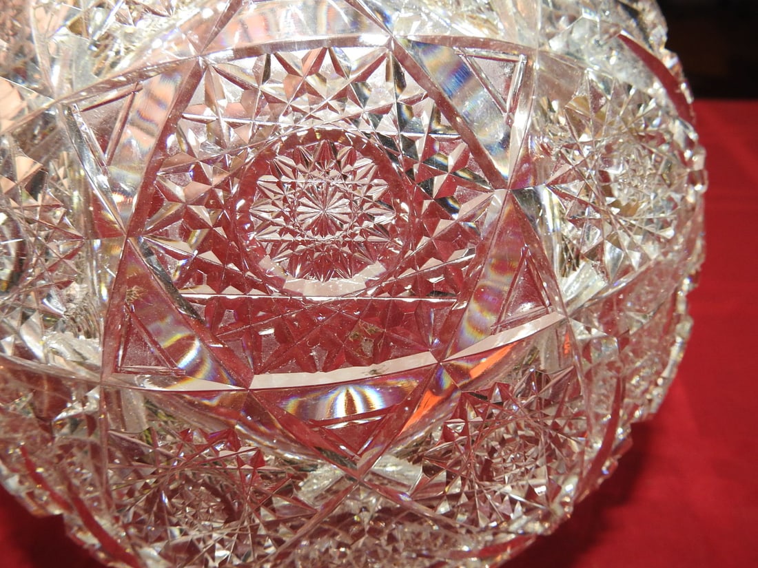 ABP Cut Glass Deep Serving Bowl - 3