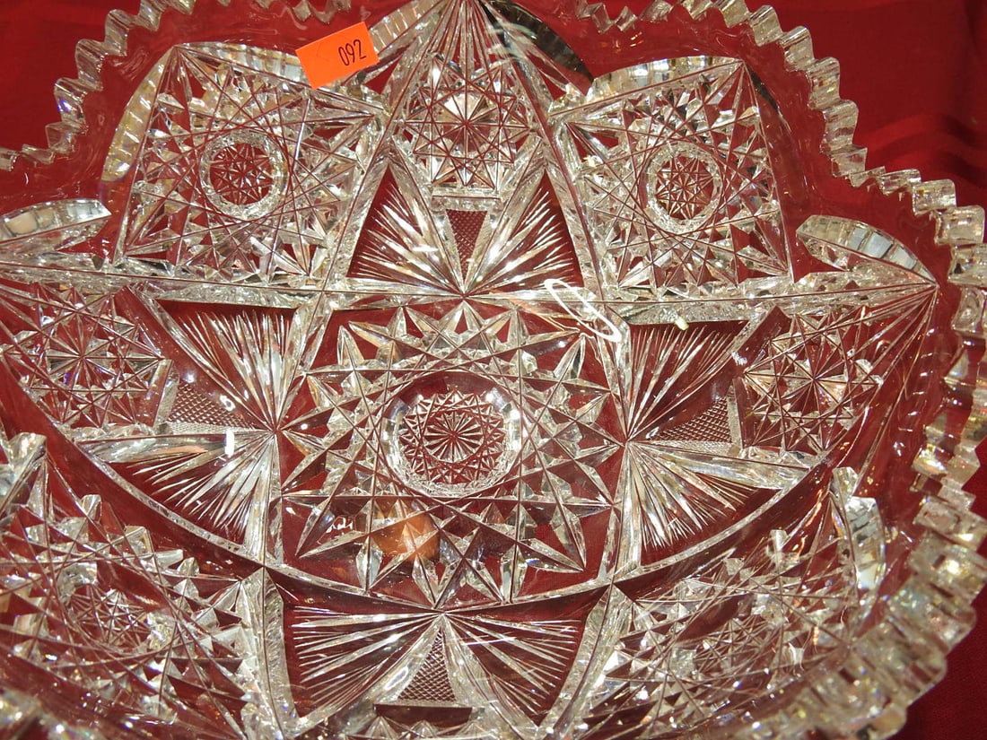 ABP Cut Glass Round Bowl, Russian-Style - 2