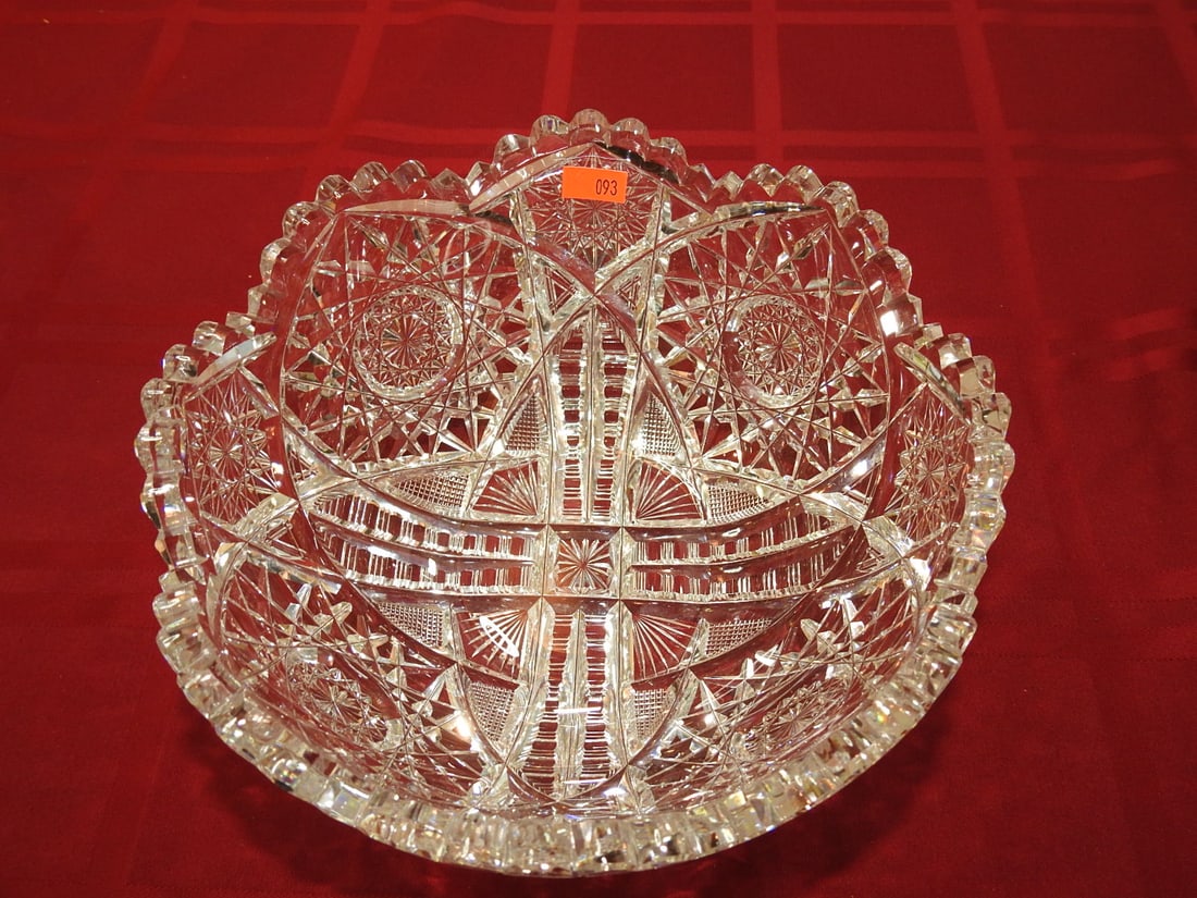 ABP Cut Glass Round Bowl - 2