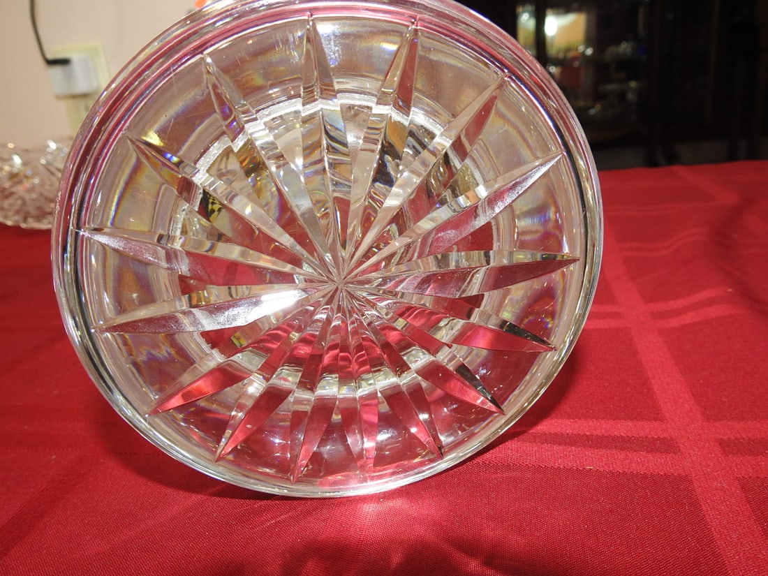 Large ABP Cut Glass Trumpet Vase - 4