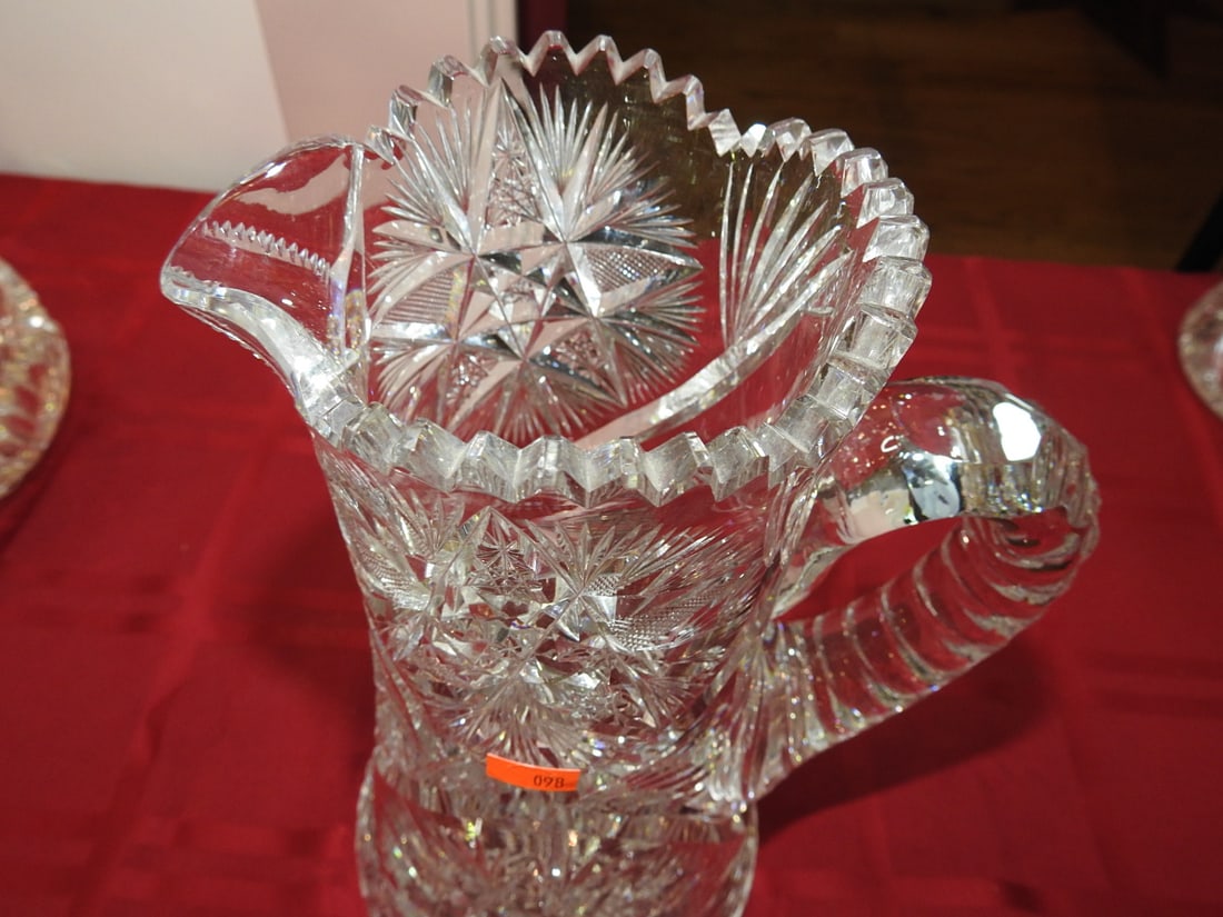 ABP Cut Glass Water Pitcher - 2