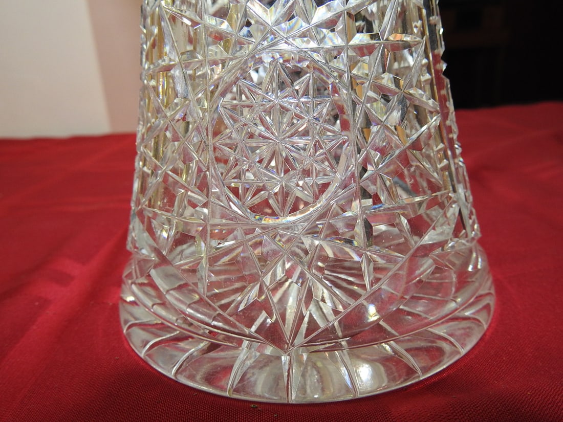 ABP Cut Glass Trumpet Vase - 2