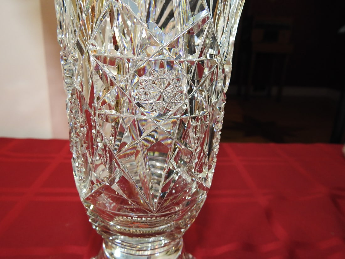 ABP Cut Glass Trumpet Vase - 3