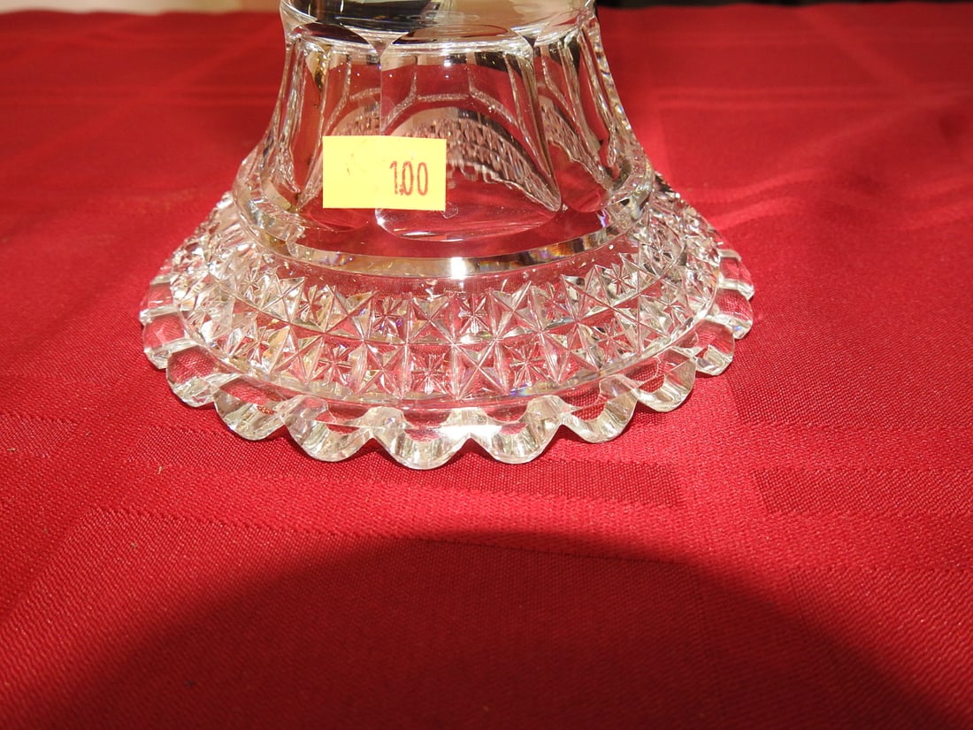 ABP Cut Glass Trumpet Vase - 4