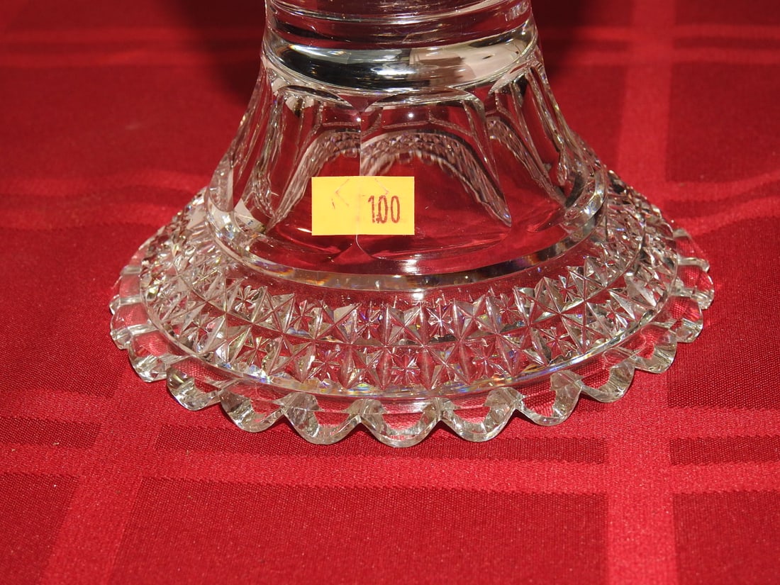 ABP Cut Glass Trumpet Vase - 5