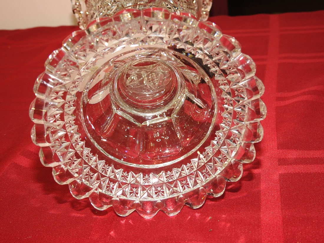 ABP Cut Glass Trumpet Vase - 6