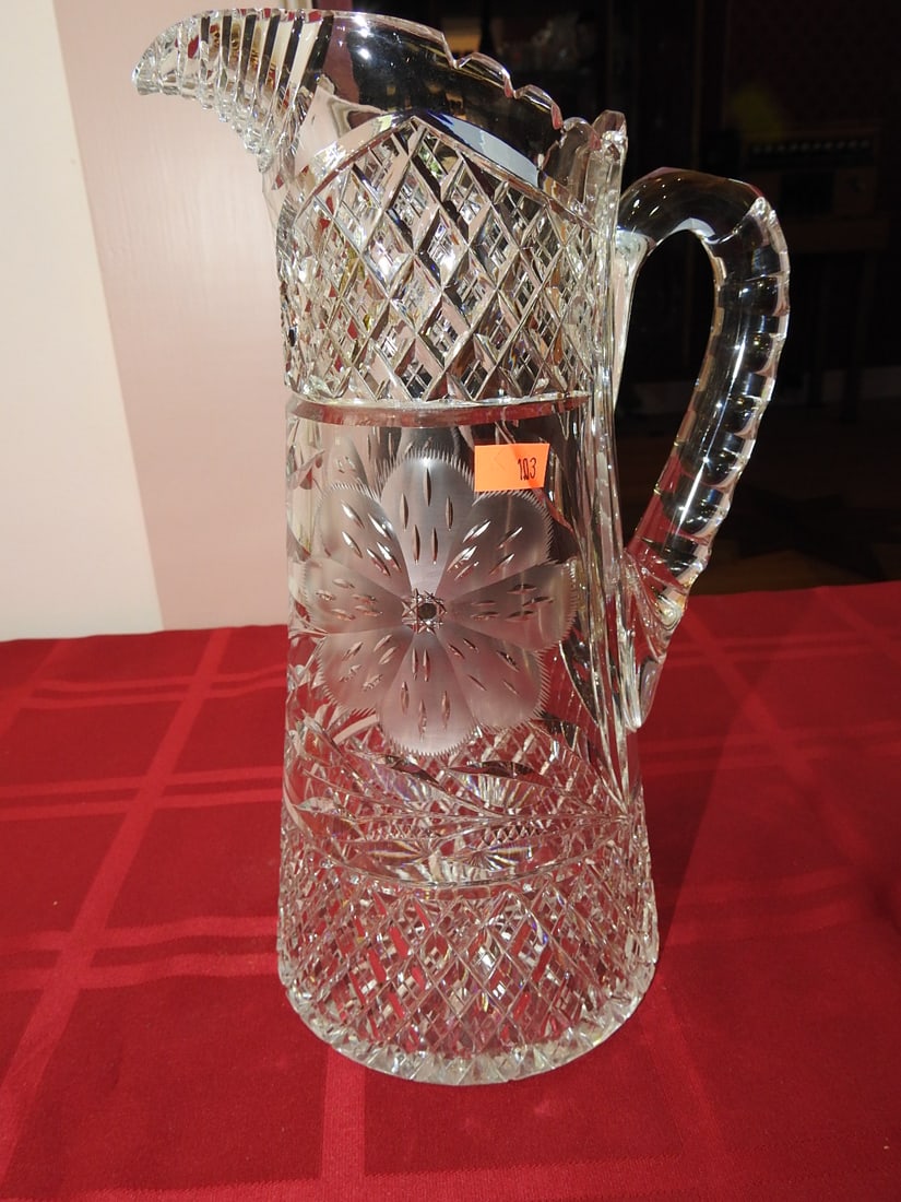 ABP Cut Glass Water Pitcher (1 of 5)