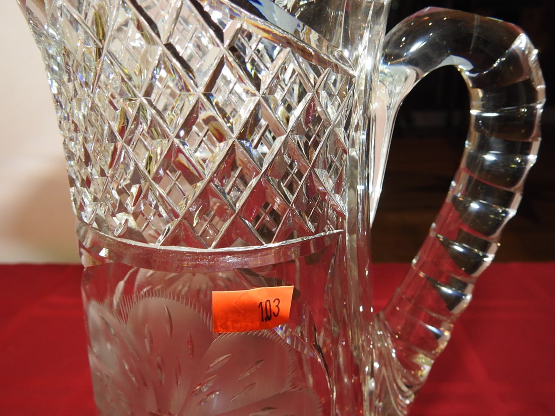 ABP Cut Glass Water Pitcher - 2