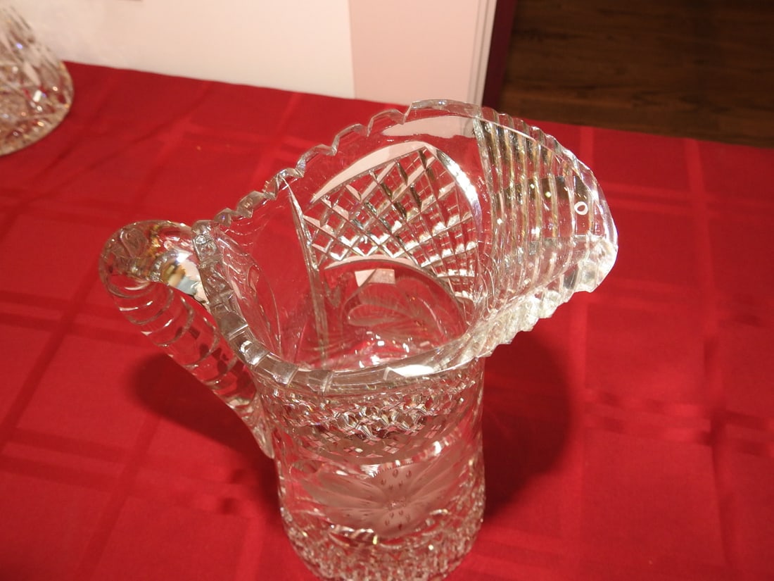 ABP Cut Glass Water Pitcher - 4