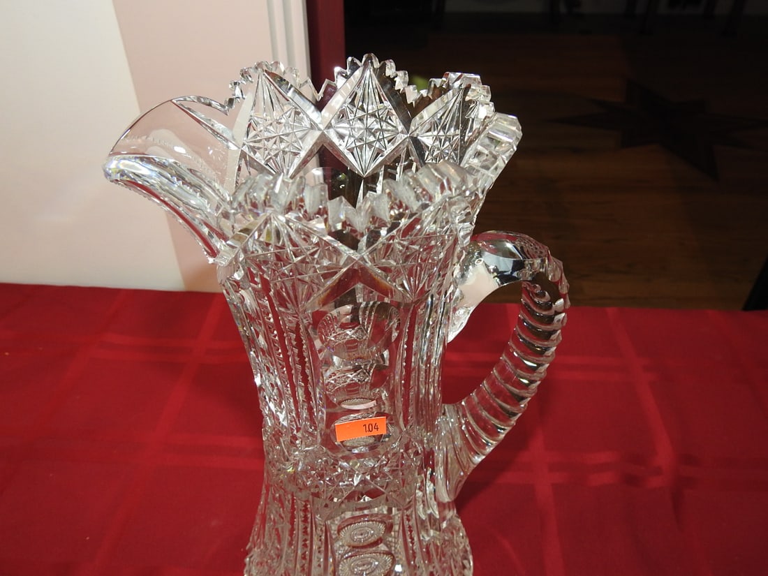 ABP Cut Glass Tankard Water Pitcher - 2