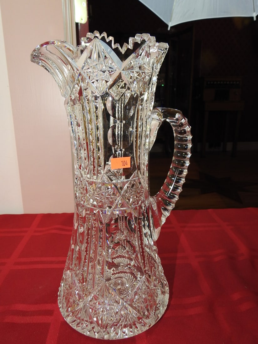 ABP Cut Glass Tankard Water Pitcher - 3