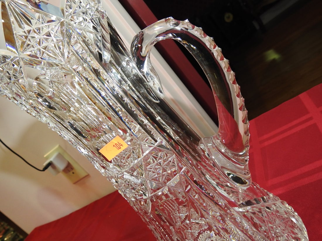 ABP Cut Glass Tankard Water Pitcher - 5