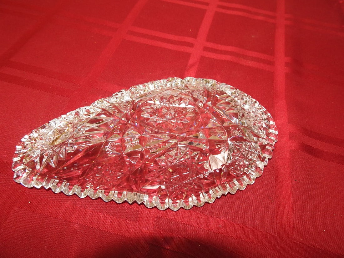 ABP Cut Glass Relish / Celery Tray - 3